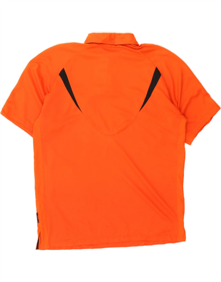 NIKE Mens Polo Shirt Large Orange Polyester Vintage Nike and Second-Hand Nike from Messina Hembry 