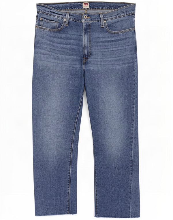 Jeans dritti da donna Levi's W34 L27 cotone blu