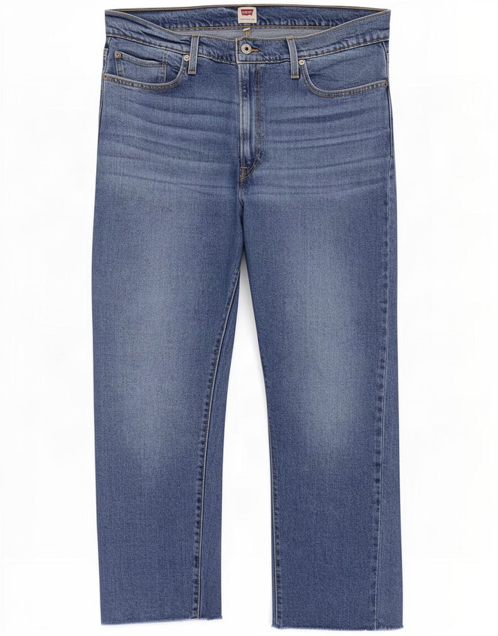 Jeans dritti da donna Levi's W34 L27 cotone blu