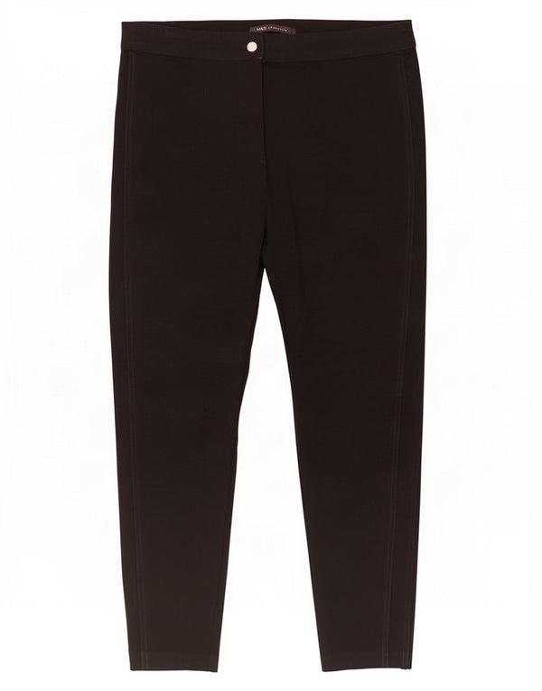 Pantaloni corti da donna Marks & Spencer UK 16 Large W34 L25 Viscosa nera