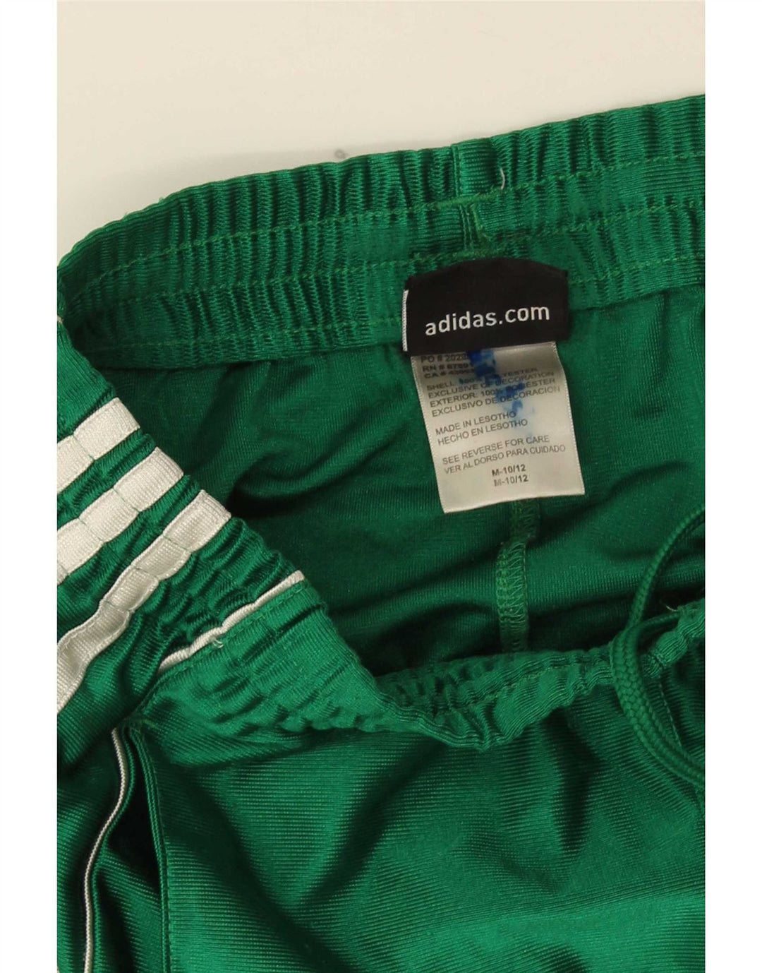 Pantaloncini sportivi Adidas da ragazzo 10-11 anni in poliestere verde medio
