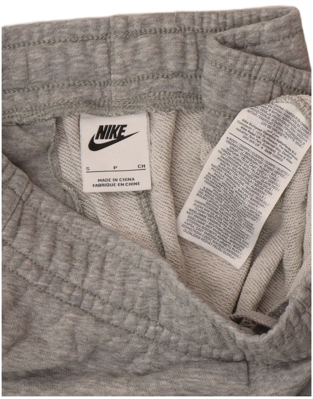 Pantaloni da tuta da uomo Nike Joggers piccoli in cotone grigio