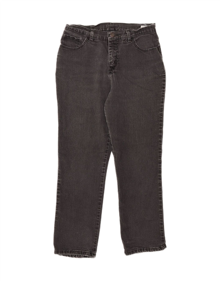 Jeans dritti Petite da donna LEE US 8 medi W30 L27 cotone nero