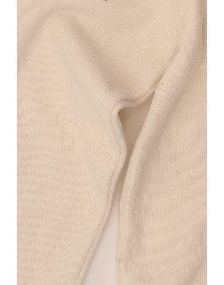 Maglione maglione girocollo da donna Zara UK 14 Poliestere bianco medio
