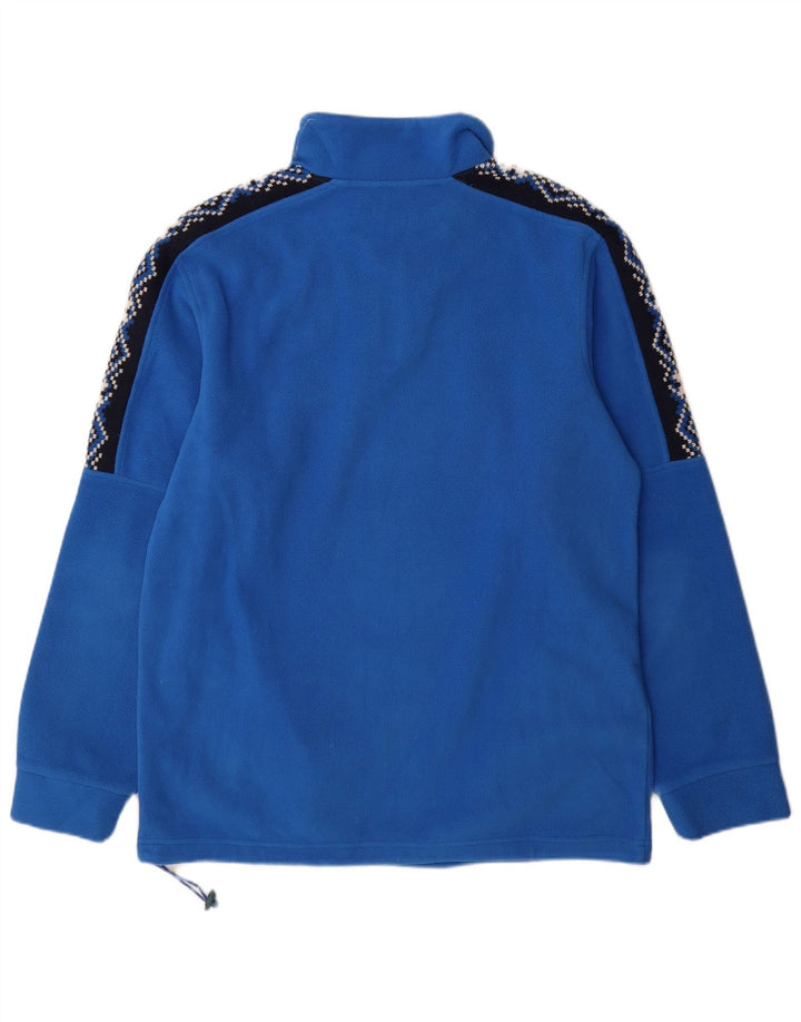 Maglione in pile da uomo Sergio Tacchini con zip e collo XL blu poliestere