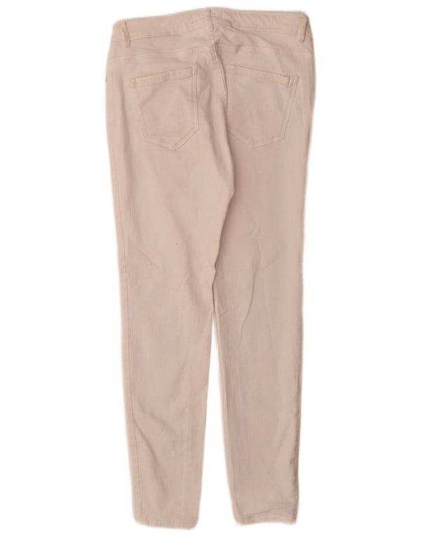 Jeans slim da donna Zara EU 40 medio W30 L28 cotone bianco