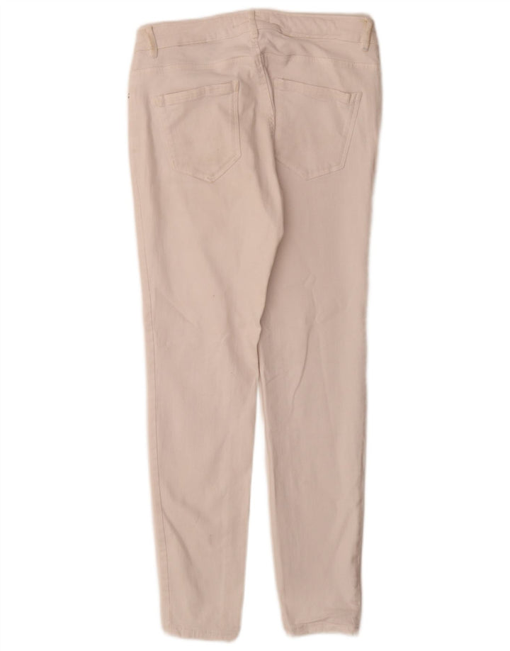 Jeans slim da donna Zara EU 40 medio W30 L28 cotone bianco