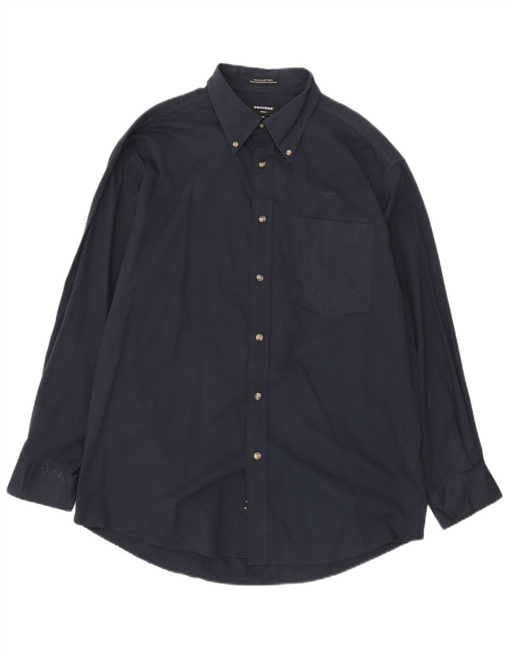 Camicia da uomo Dockers in cotone blu navy medio