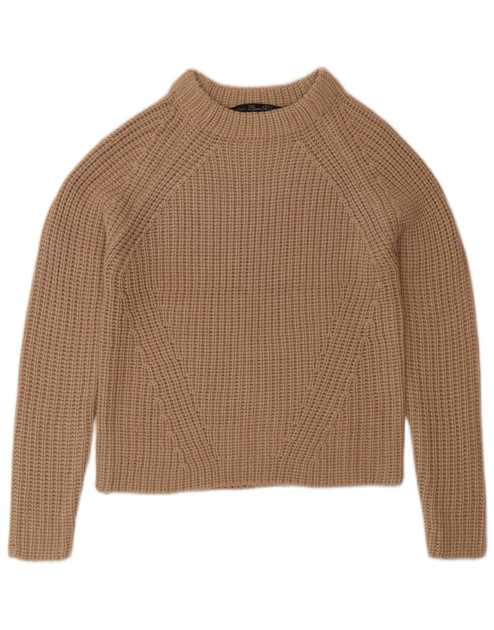 Maglione corto girocollo da donna Zara UK 8 piccolo Beige