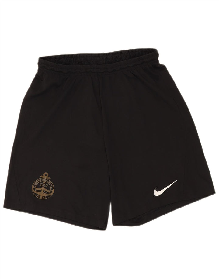 Nike Uomo South Shields F.C. Pantaloncini sportivi grandi neri in poliestere