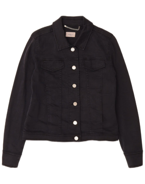 Giacca di jeans da donna MARELLA UK 10 piccola blu navy