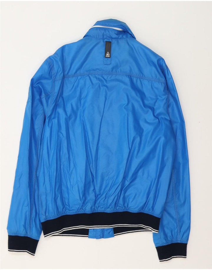 Gaastra Giacca antipioggia da uomo con vestibilità regolare con cappuccio UK 40 Large Blu Poliammide