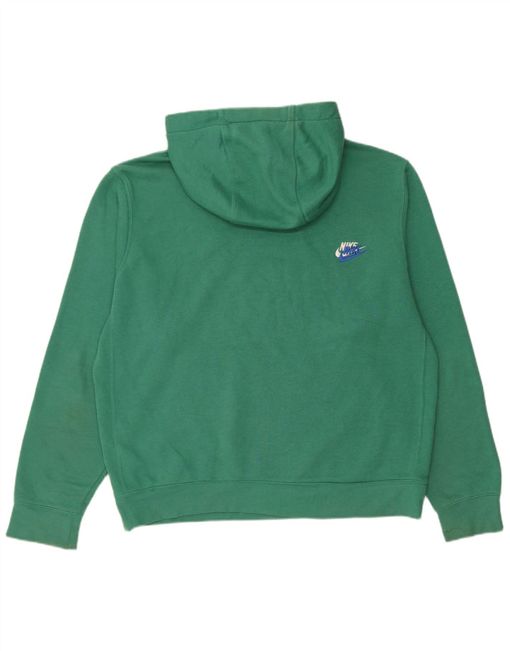 Felpa con cappuccio da uomo Nike in cotone verde medio