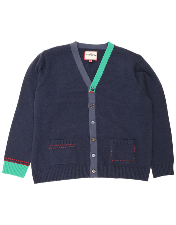 Maglione cardigan da uomo Joe Browns 2XL Acrilico color block blu navy