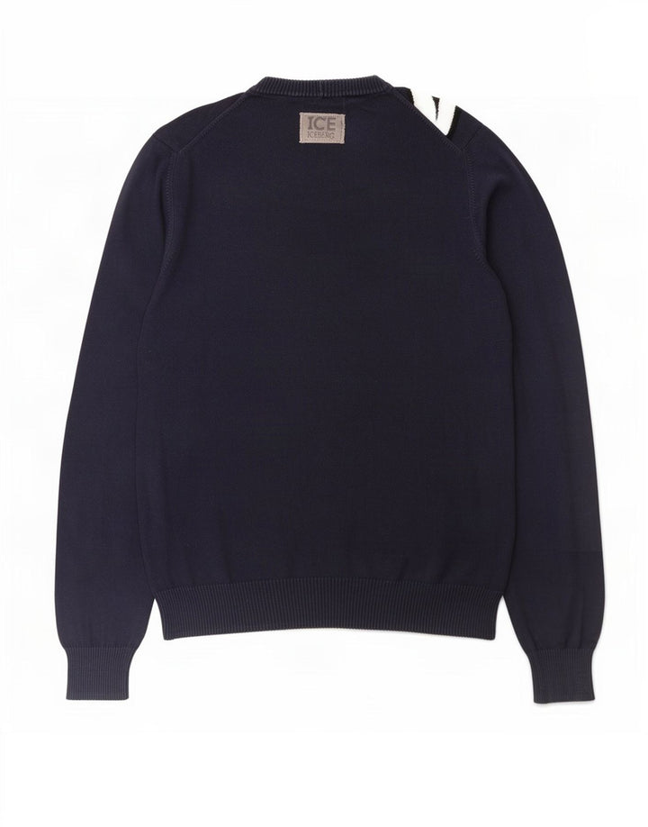 Iceberg Uomo Bugs Bunny Graphic Maglione girocollo maglione blu navy medio