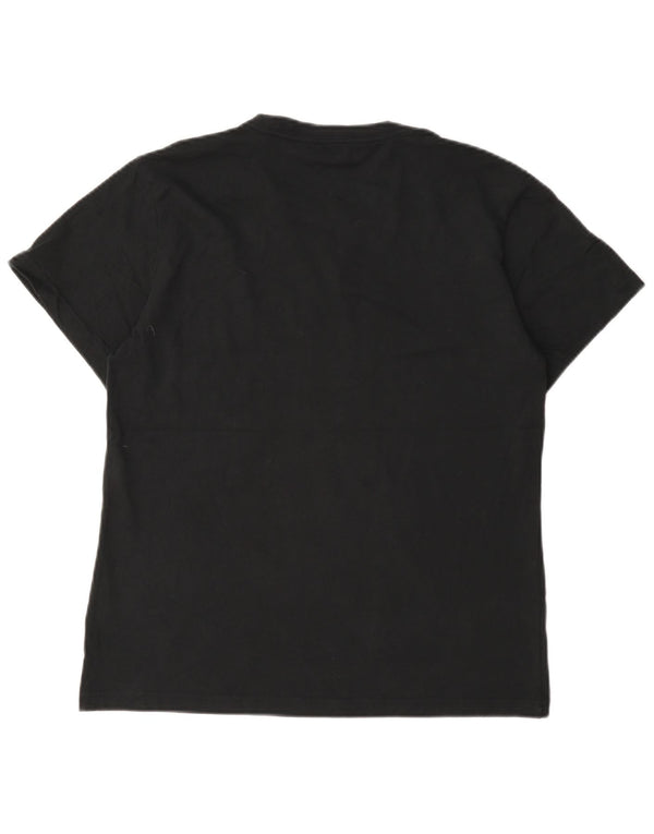 T-shirt grafica Adidas da donna a maniche corte UK 12/14 Medium Nero Sport