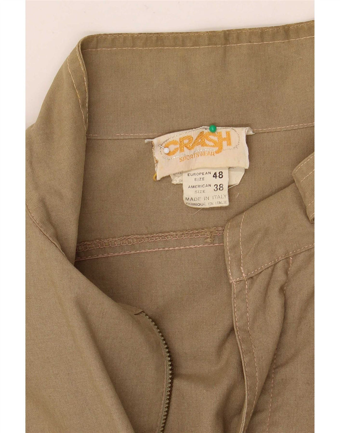 Giacca utilitaria vintage da uomo EU 48 cotone kaki medio