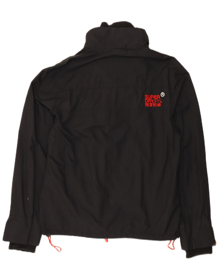 Giacca a vento grafica da donna Superdry Windcheater UK 16 grande nera