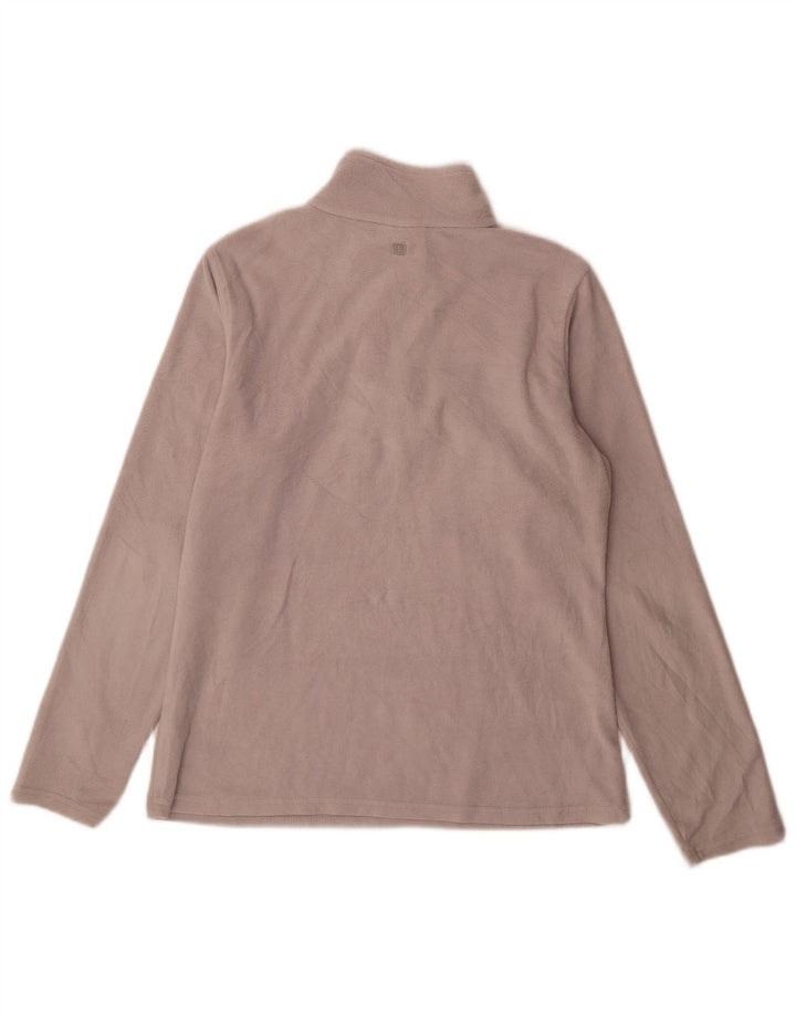 Maglione in pile da uomo con zip e collo Mountain Warehouse Grigio medio