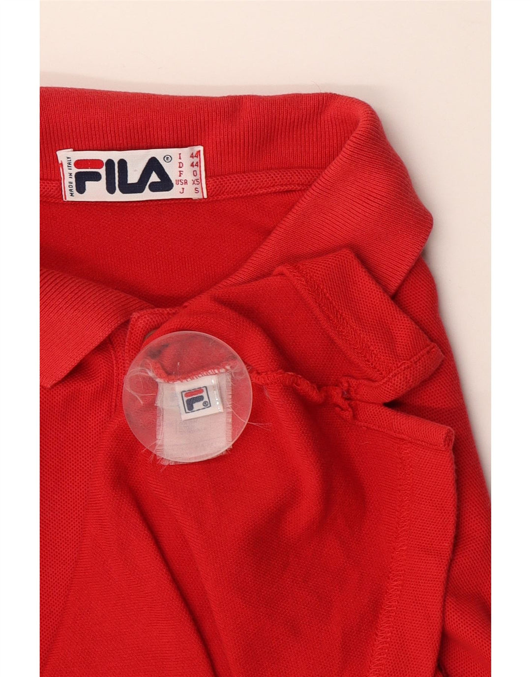 Polo Uomo Fila IT 44 XS Rosso Cotone