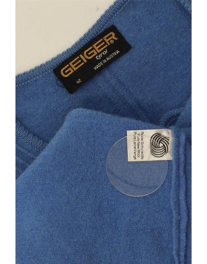 Gilet corto da donna Geiger EU 42 Large Blue New Wool