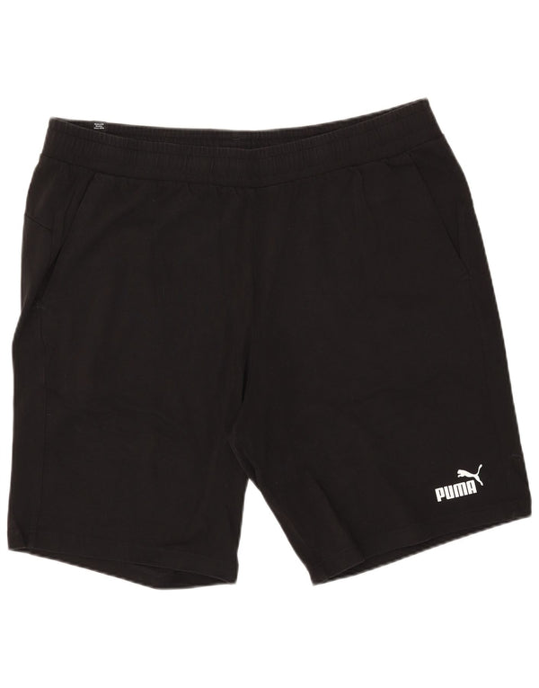 Pantaloncini sportivi da uomo Puma 2XL cotone nero