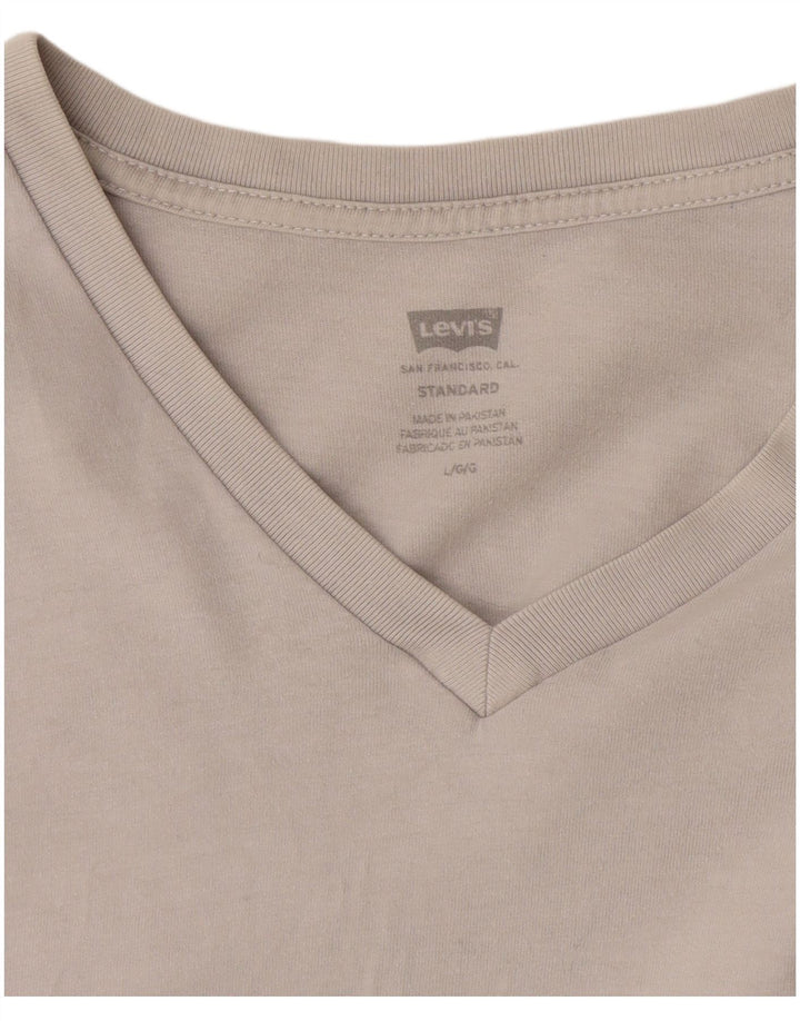 T-shirt standard da uomo Levi's Top grande in cotone bianco