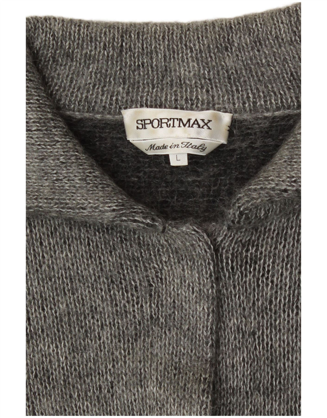 Maglione cardigan da donna Sportmax UK 16 grande grigio