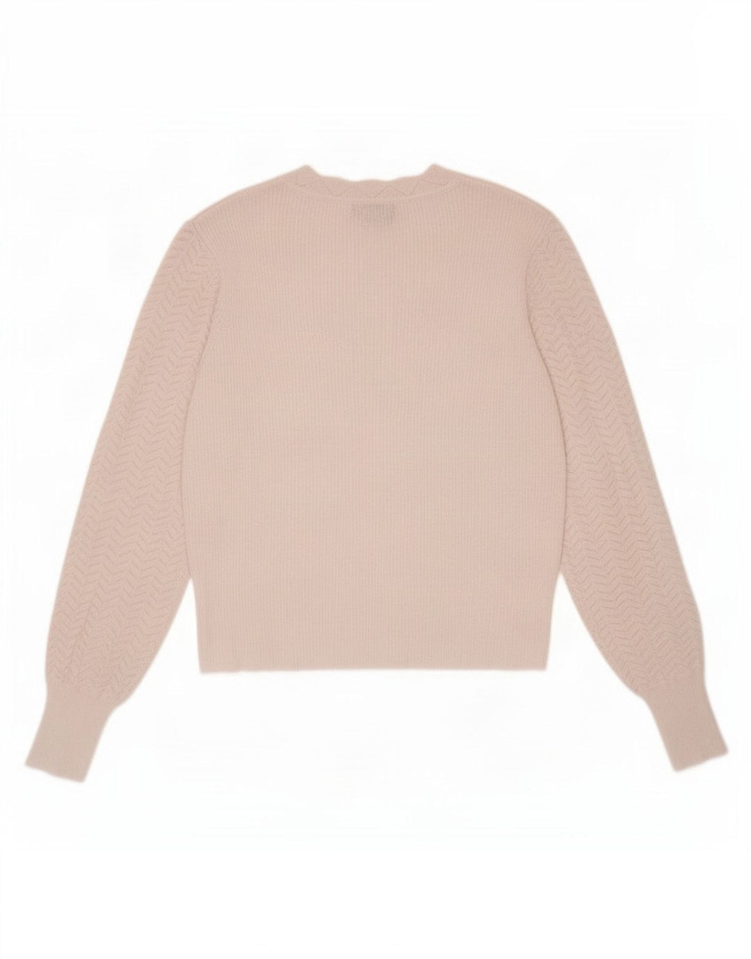 Maglione maglione girocollo da donna Oasis UK 12 Poliestere bianco medio