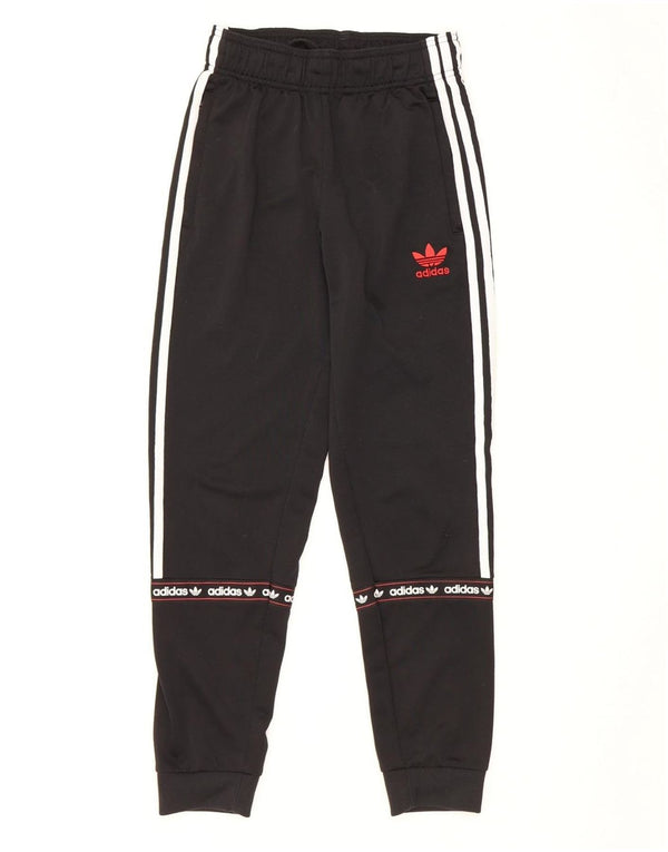 Pantaloni da tuta con grafica ADIDAS da ragazzo, pantaloni da jogging, 11-12 anni, neri