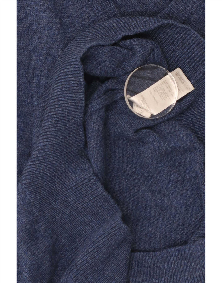 Canotta da uomo Marks & Spencer Canotta in lana d'agnello screziata blu medio