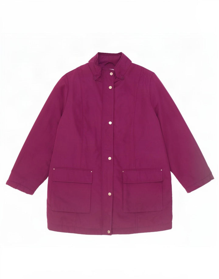 Giacca a vento da donna Marks & Spencer UK 16 Large Viola Poliestere