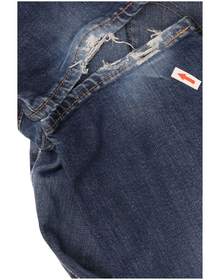 Jeans Levi's Uomo 511 Slim Distressed W36 L32 Cotone Blu