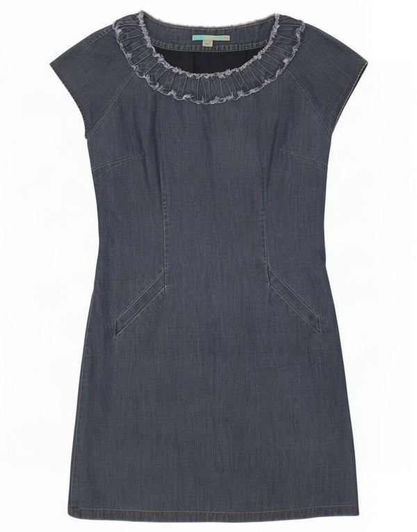 Boden Abito in denim da donna UK 10 piccolo blu navy in cotone