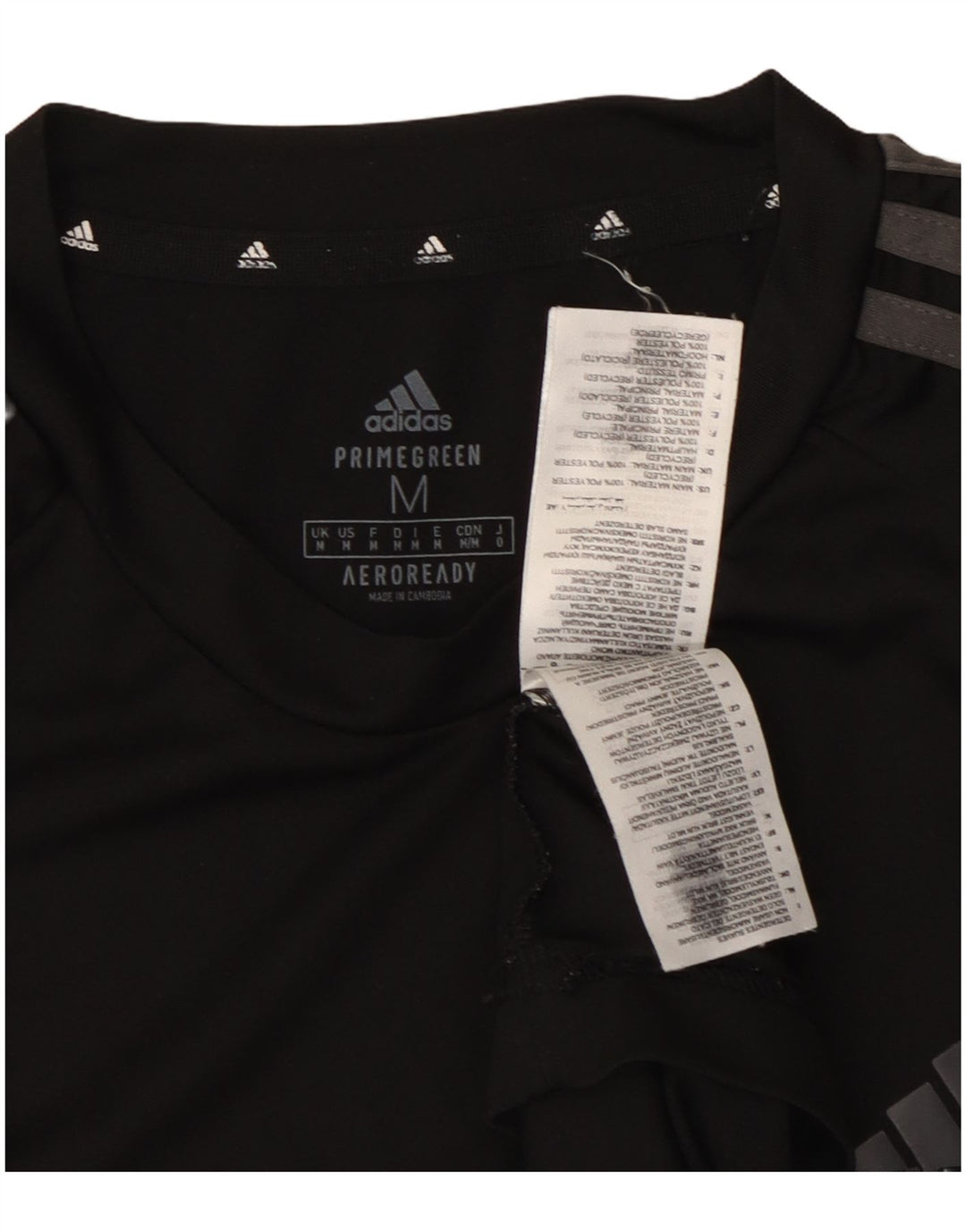 T-shirt Adidas Aeroready da uomo, media, in poliestere nero