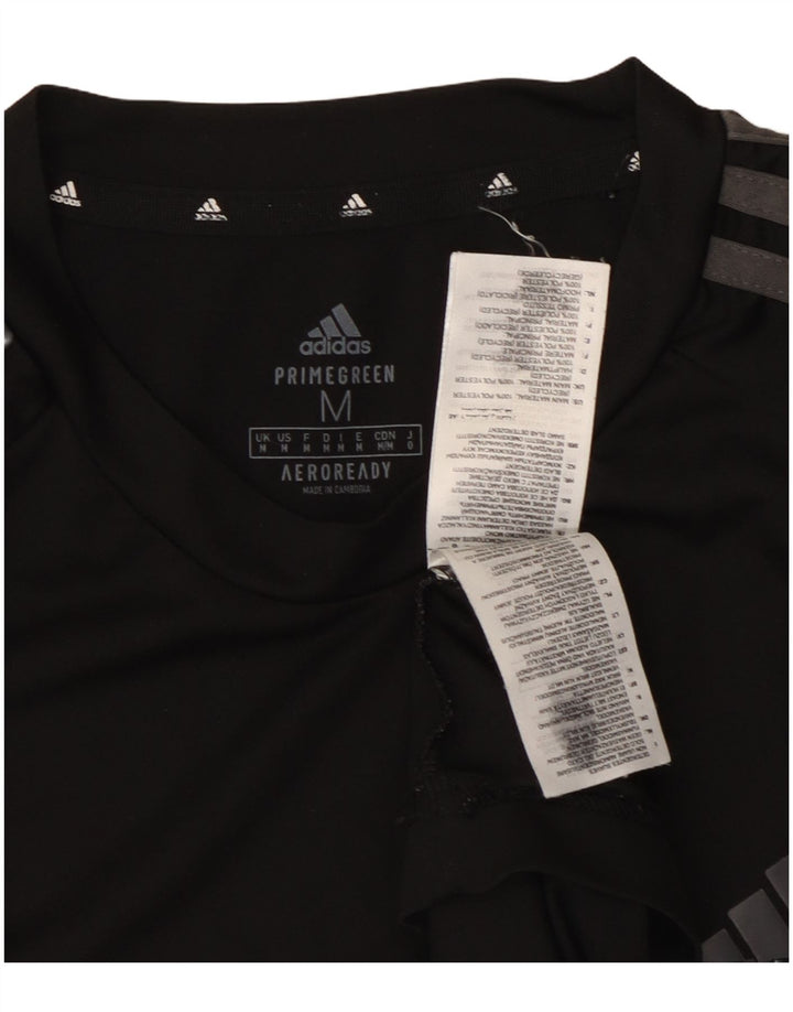 T-shirt Adidas Aeroready da uomo, media, in poliestere nero
