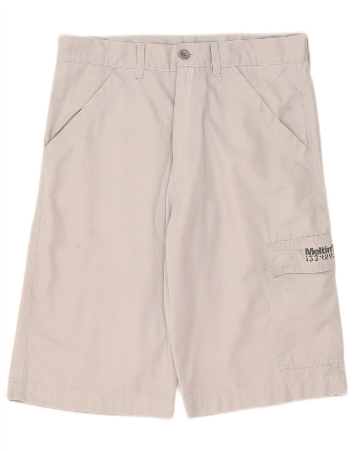 Pantaloncini cargo da uomo Meltin' Pot W32 in cotone grigio medio