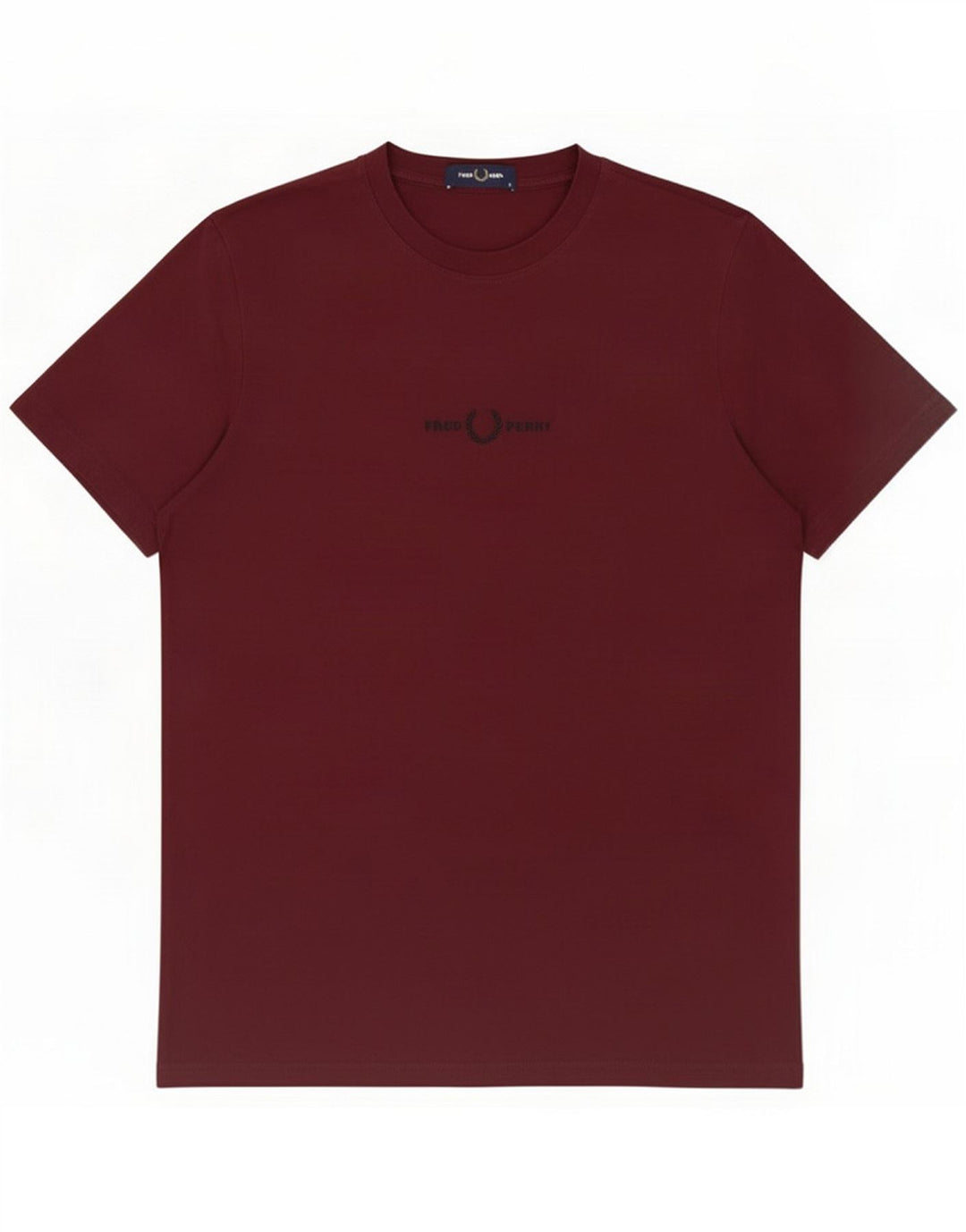 T-shirt da uomo Fred Perry Top in cotone bordeaux medio