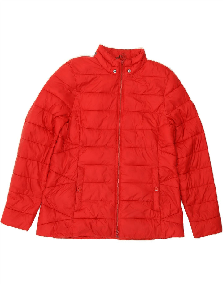 BARBOUR Womens Padded Jacket UK 16 Large Red Polyester Vintage Barbour and Second-Hand Barbour from Messina Hembry 