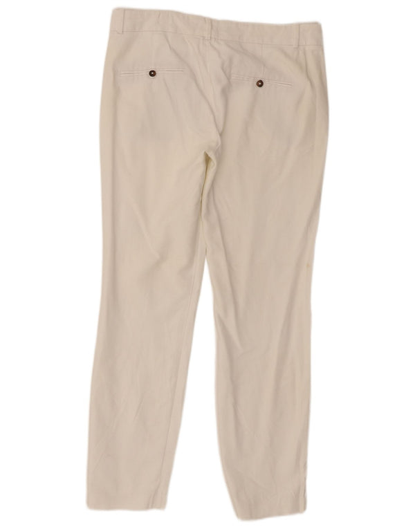 Pantaloni chino slim da donna Zara EU 36 XS W26 L27 Bianco