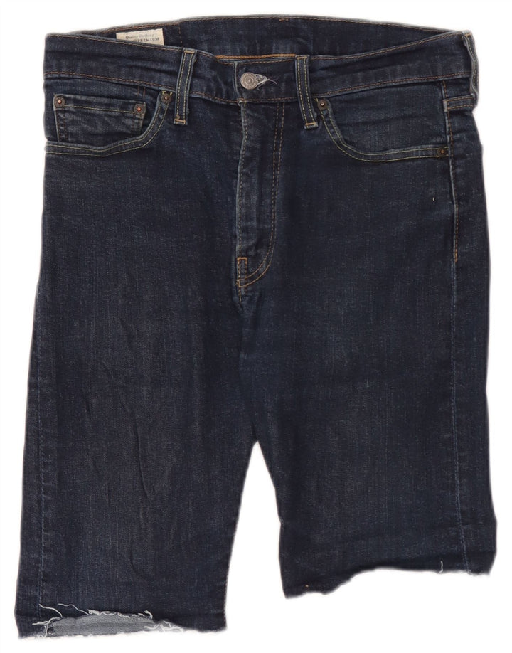Pantaloncini di jeans Levi's 510 da uomo W32 cotone blu navy medio