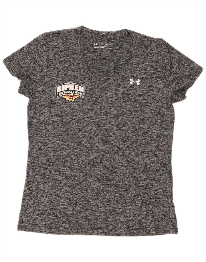 T-shirt grafica da donna UNDER ARMOUR Heat Gear UK 14 Grigio medio