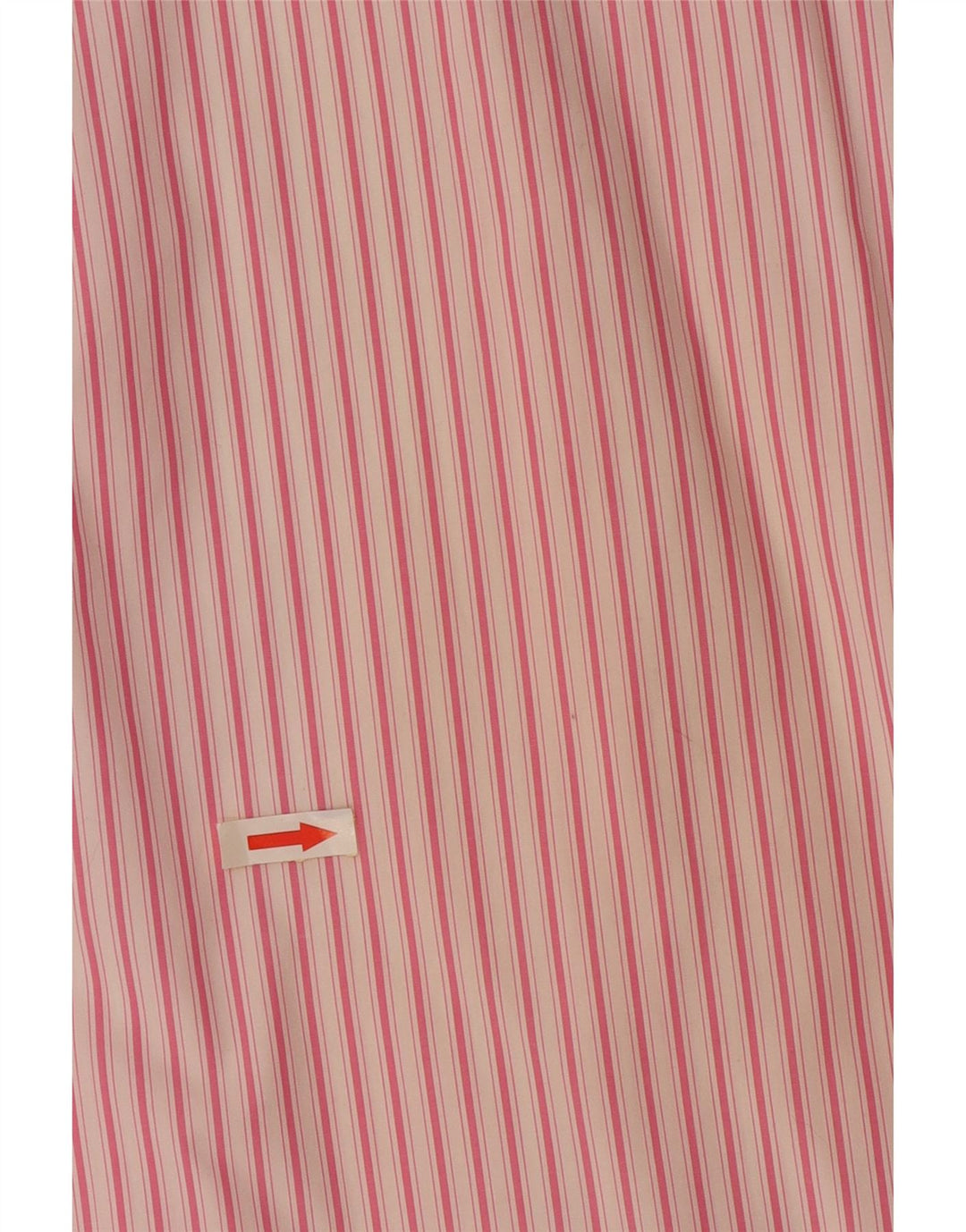 Camicia a maniche corte da uomo Hugo Boss taglia 16 1/2 42 grande gessato rosa