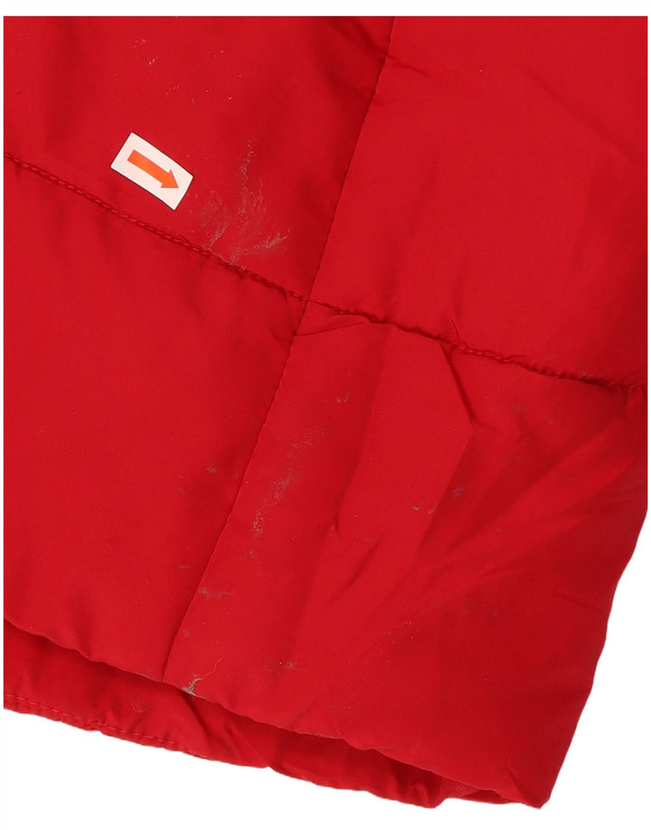 Cappotto imbottito da donna Marks & Spencer UK 14 grande poliestere rosso