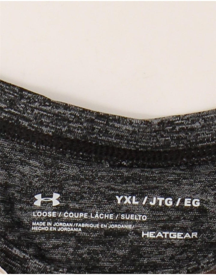 Maglietta grafica per ragazze UNDER ARMOUR Heat Gear 13-14 anni XL Grigia