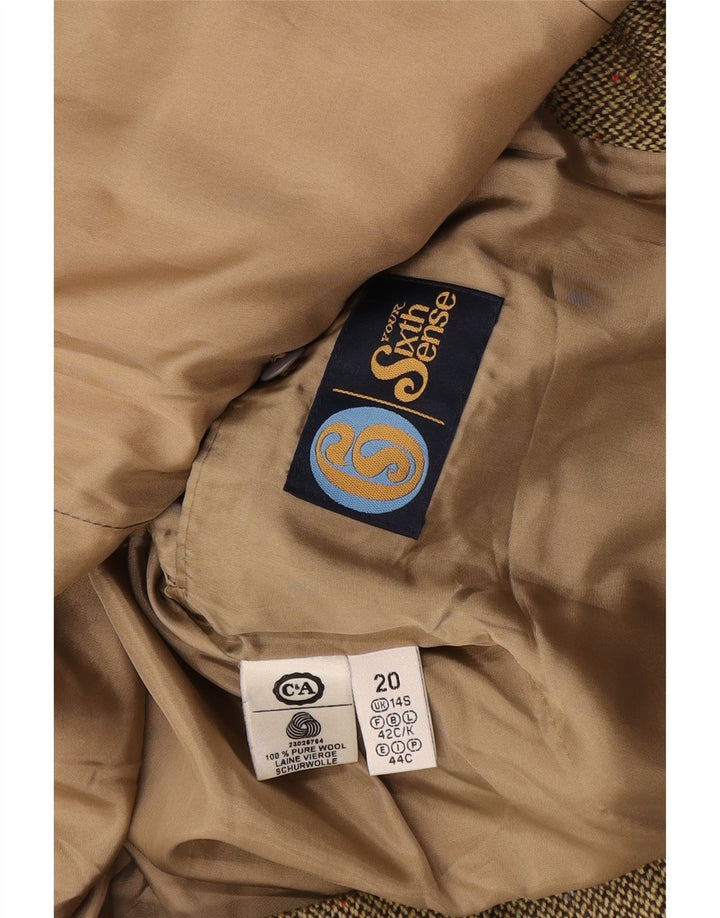 La tua giacca blazer da donna Sixth Sense UK 14 Large Khaki Colourblock