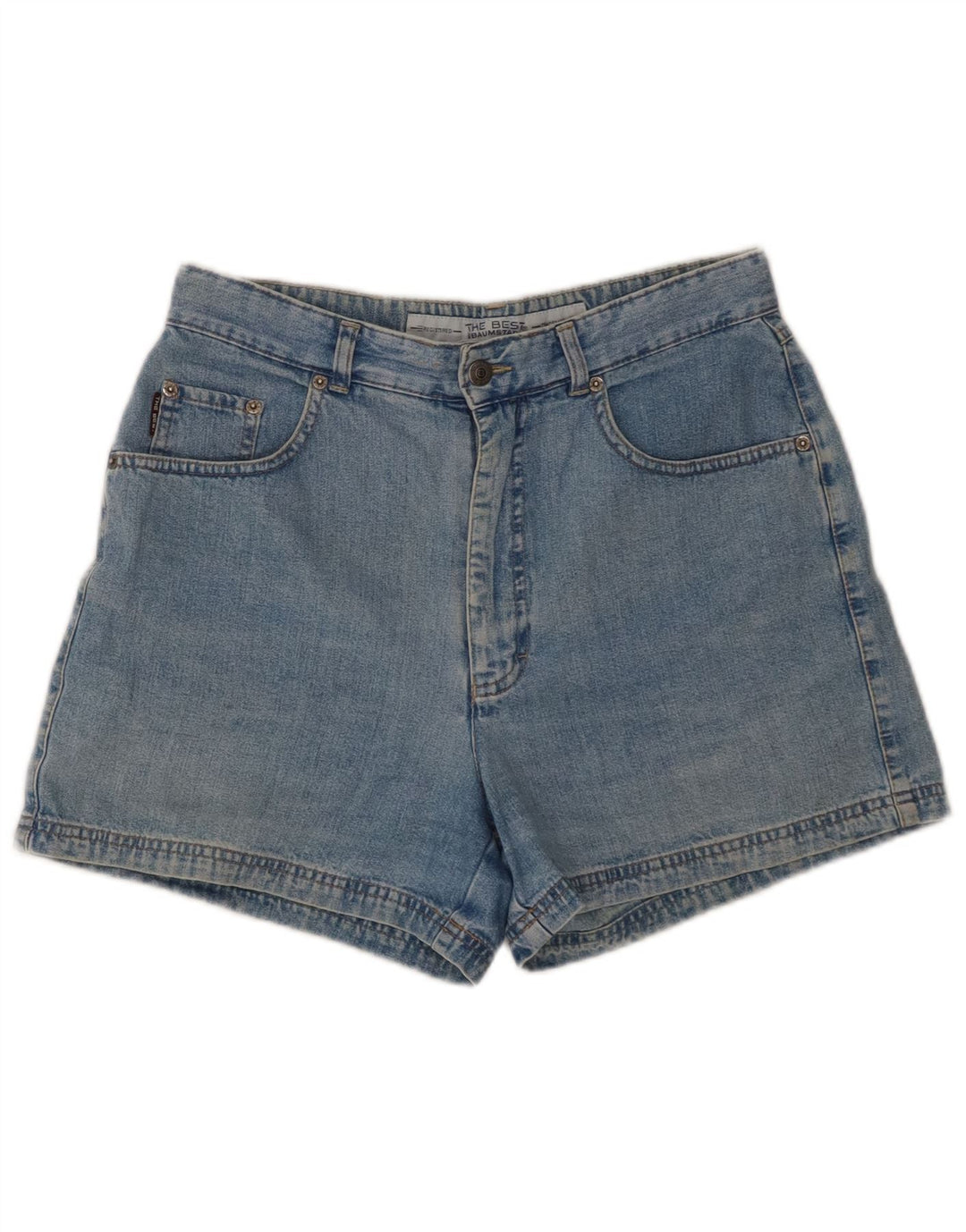 VINTAGE Womens Denim Shorts IT 42 Medium W30 Blue Cotton