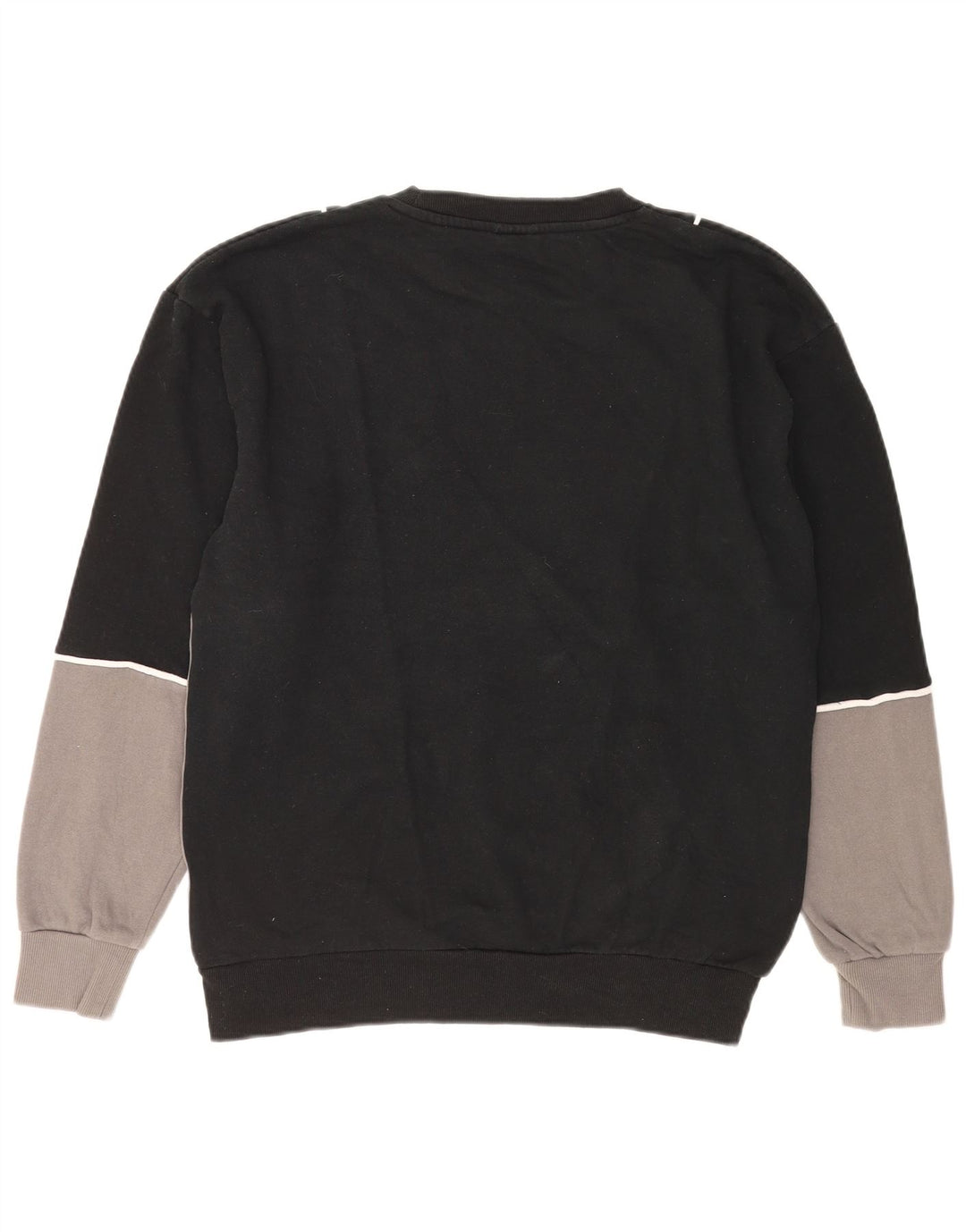 Fila Felpa grafica da uomo Maglione in cotone color block medio nero