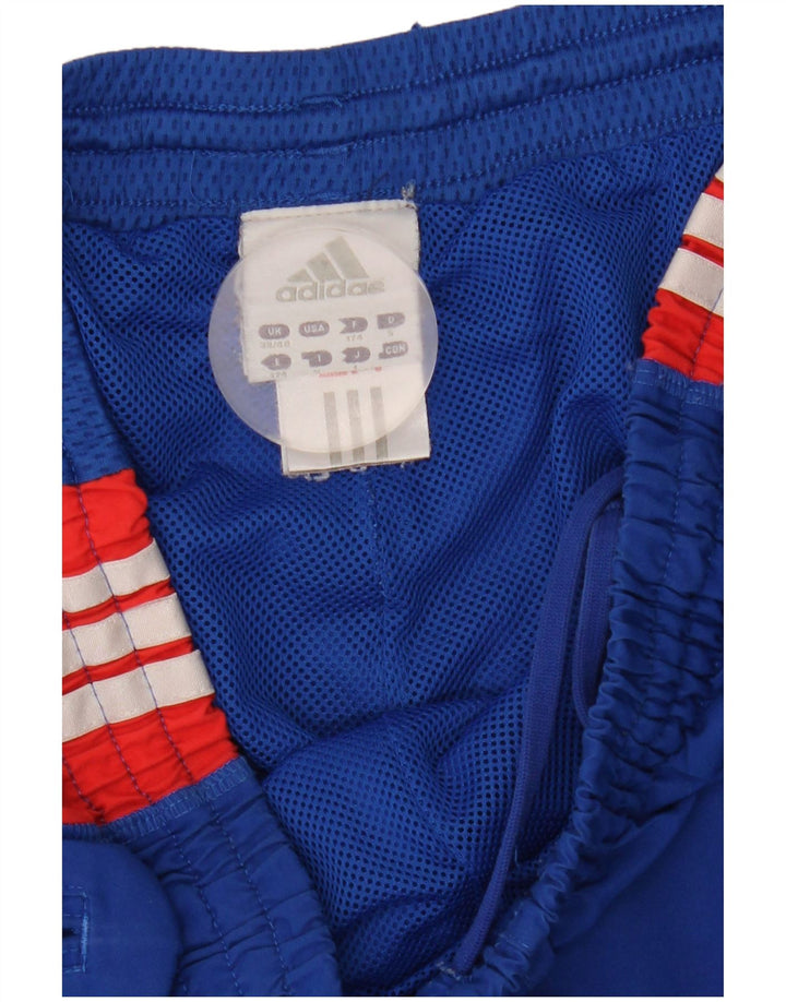 Pantaloni da tuta da uomo Adidas Joggers in poliestere color block blu medio
