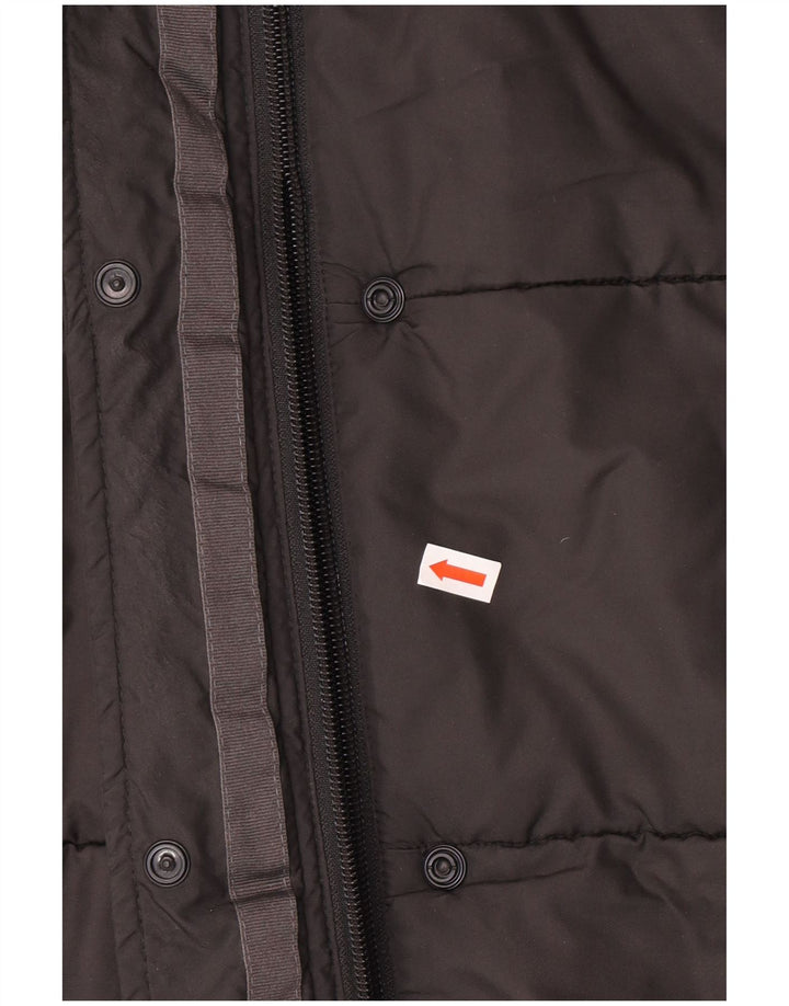 Cappotto imbottito con cappuccio da donna Jack Wolfskin UK 18 XL poliestere grigio